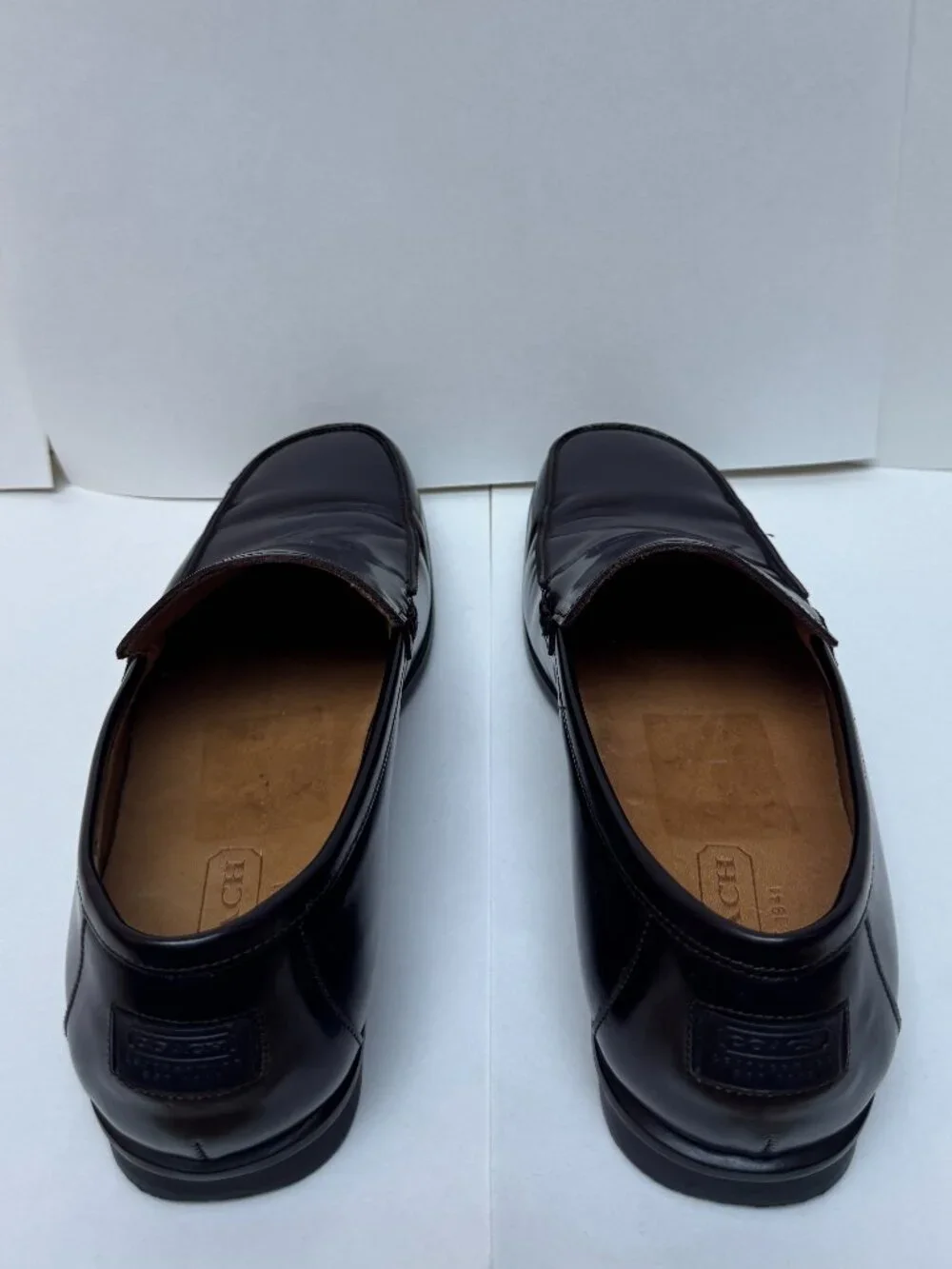Vintage Coach Jerry Moc-Toe Men's Loafer Dark Brown Del Mar Calfskin Leather